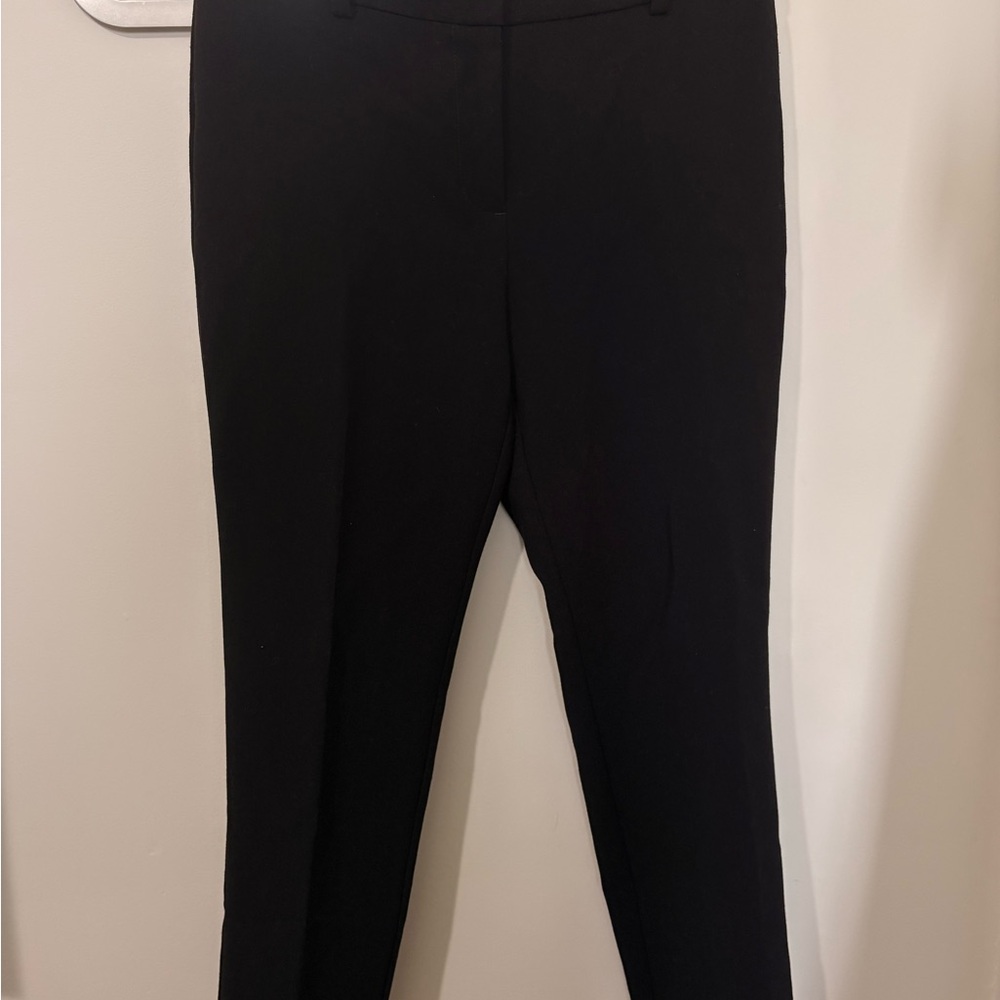 Ann Taylor Black Women's Tailored Single-Button Blazer and Cropped Pant Suit - Picture 4 of 7
